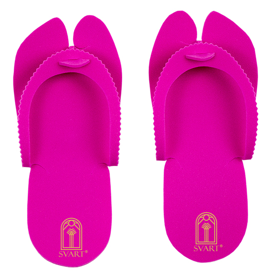 slippers for pedicure pink