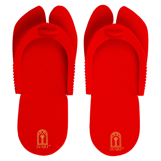 Red Pedicure Slippers