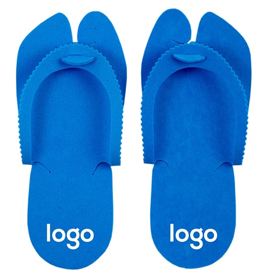 Custom-Logo-Printed-Blue-Pedicure-Slippers