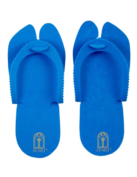 Disposable-Foam-Pedicure-Slippers-blue