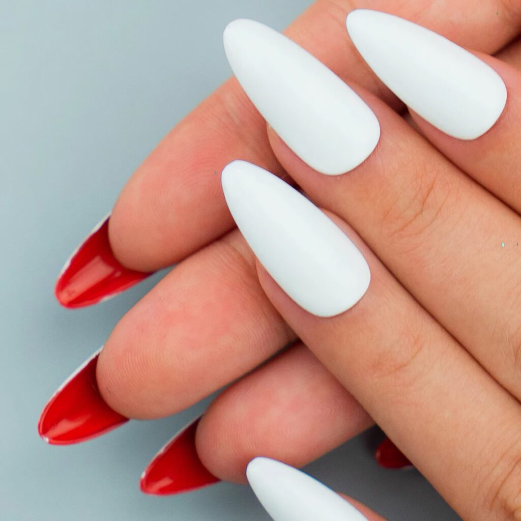 White Nails - White Short Acrylic Nails - White Nail Designs